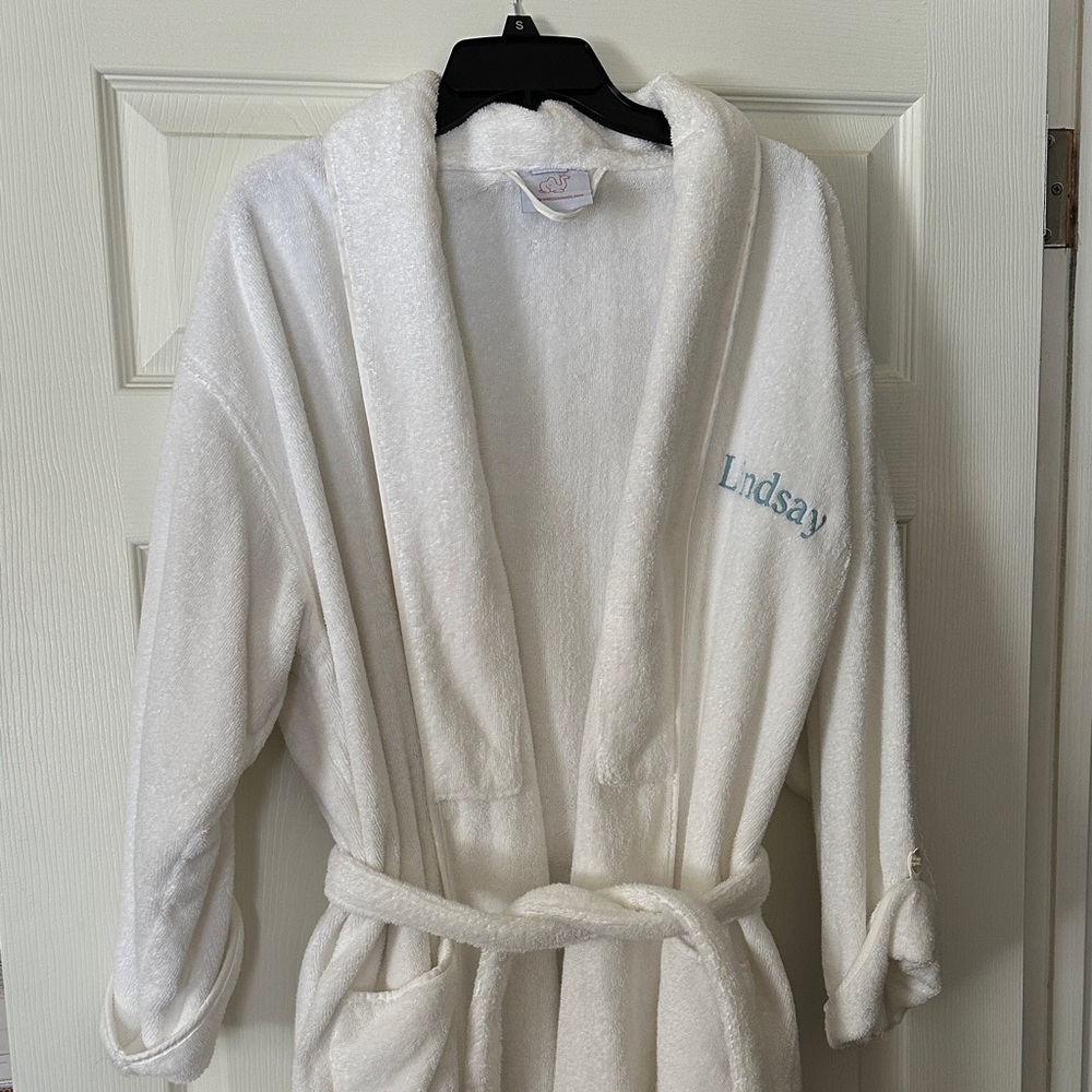 White Terry Cloth Robe